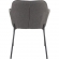 Daniella Dining Chair in Charcoal Fabric & Black Metal (Set of 2)
